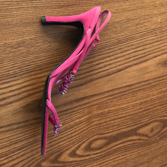 Elegant heels, size 8, leather and fabric - Picture 4 of 5